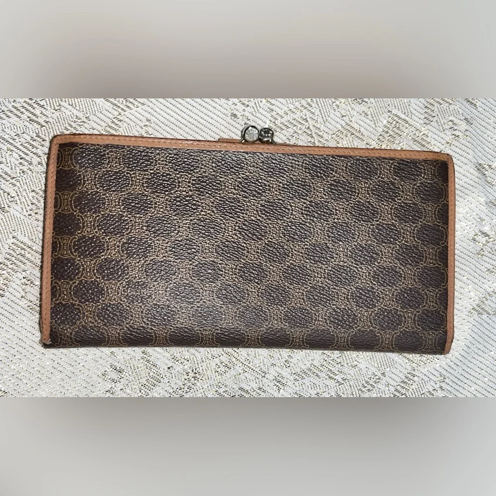 Vintage Celine Macadam Leather Crossbody Purse & Wallet Set - Picture 10 of 17
